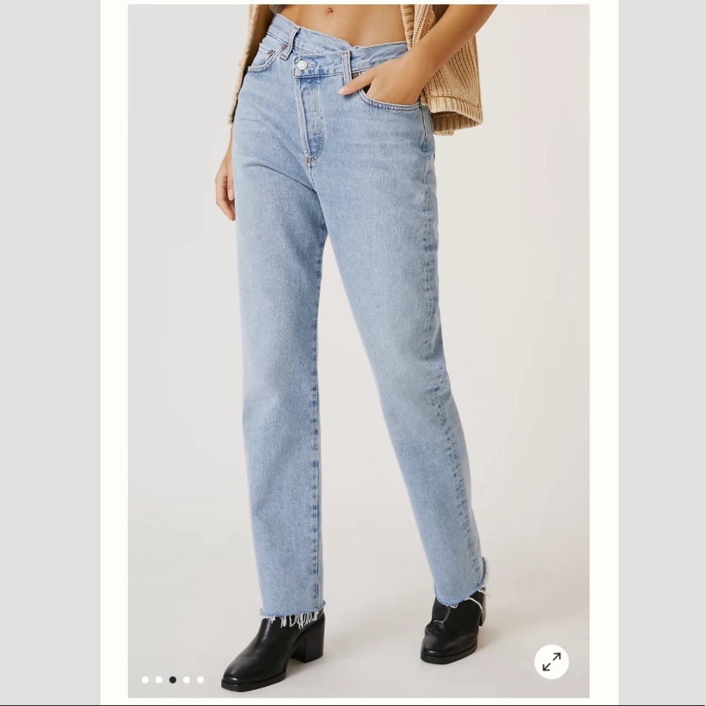 AGOLDE - criss-cross straight jeans - dimension - size 29 - NWT